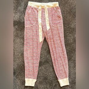 Abercrombie & Fitch Red and White Striped Sleepwear with Cream Bow